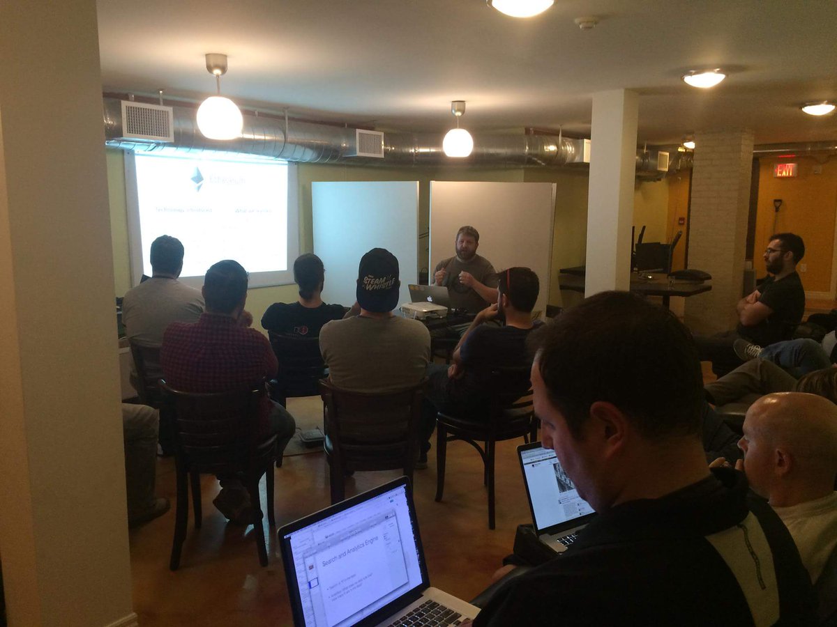 phonikg's tweet image. Full house @softwareniagara #devtricks #ethereum presentation by @EthEmbedded founder @phonikg