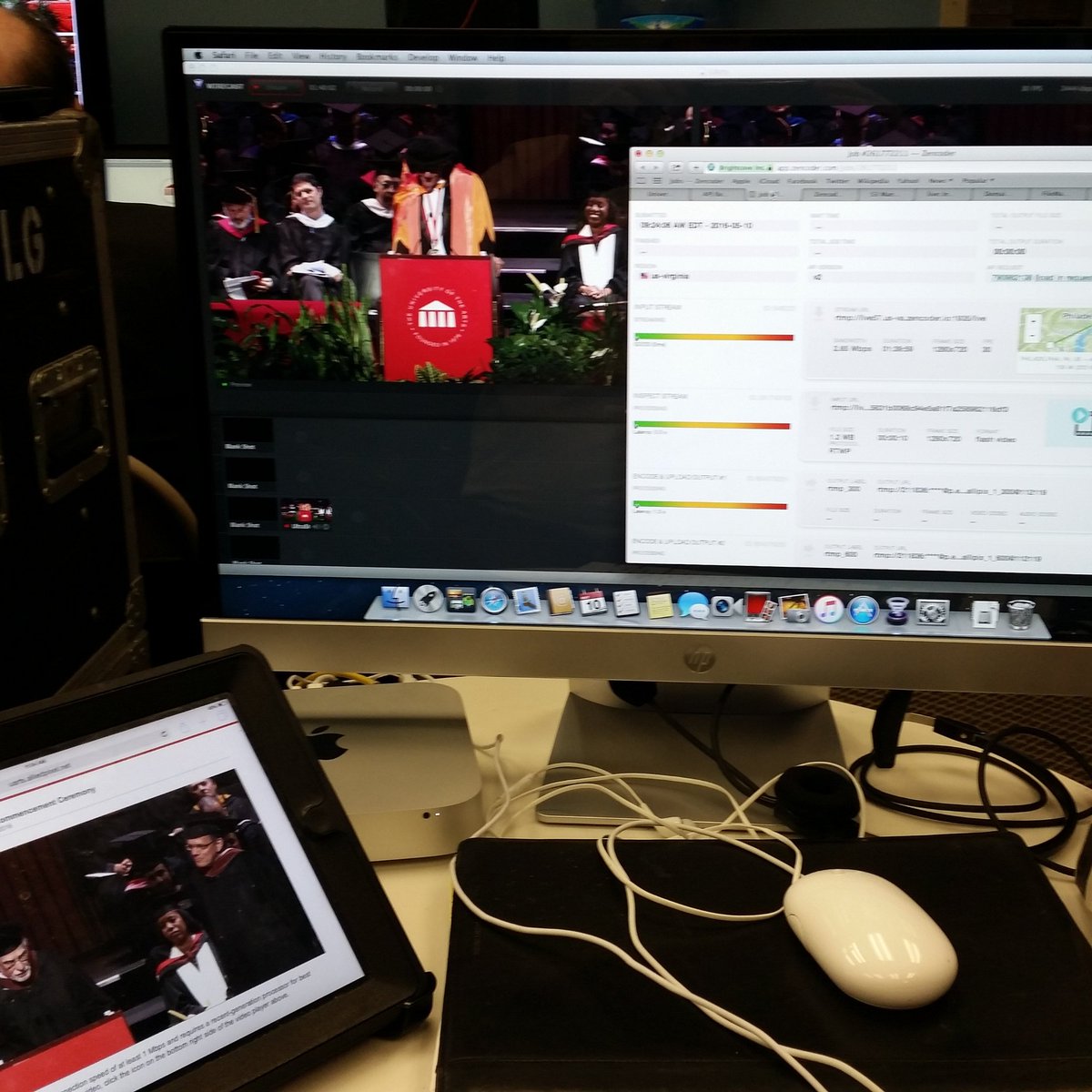alliedpixel's tweet image. Live streaming #uarts2016 Commencement #wirecast #zencoder
