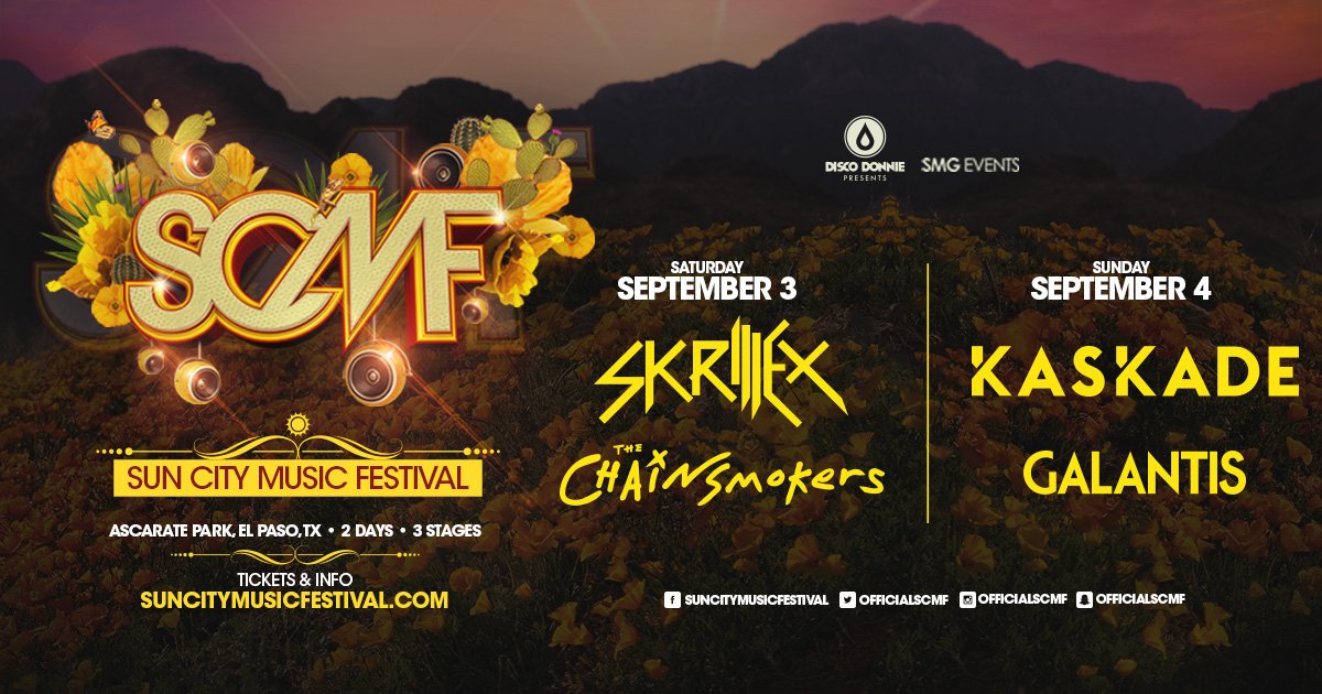 SMGEVENTS's tweet photo. RT for a chance to win a ticket

Announcing your @OfficialSCMF 2016 Headliners!

Tickets: https://t.co/p07KjA7jmS https://t.co/5EaLwETYPP