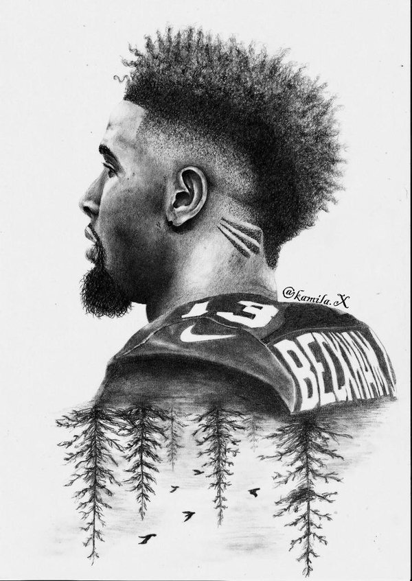 odell beckham coloring page