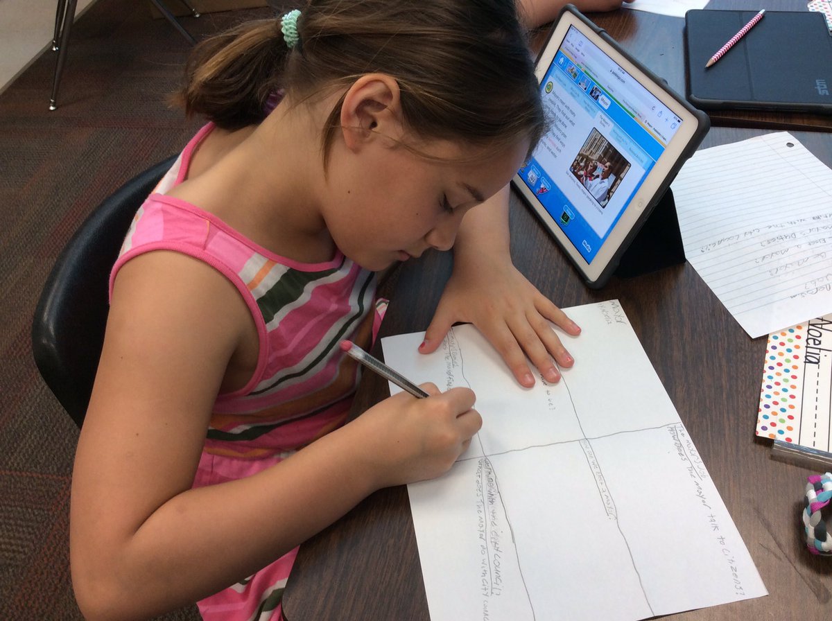 MrsStafford512's tweet photo. Using PebbleGo, students are generating questions to be answered by a classmate!! #apacheSOARS https://t.co/oGb2YMuXxC