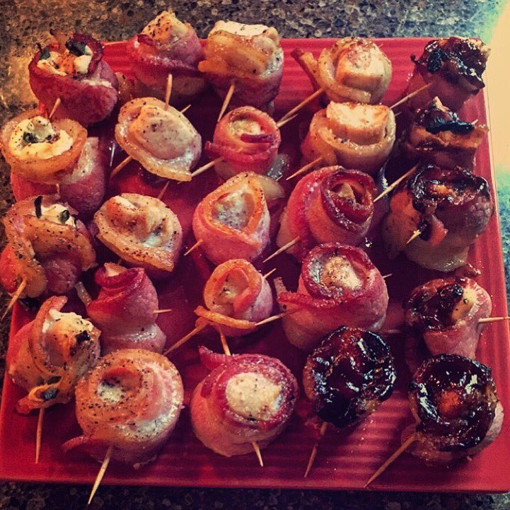 MySimpleSpoon's tweet image. Bacon Wrapped Chicken Bites in bbq, garlic herb, teriyaki or cream cheese onion flavoring 🍗🐷 #cooking #apps