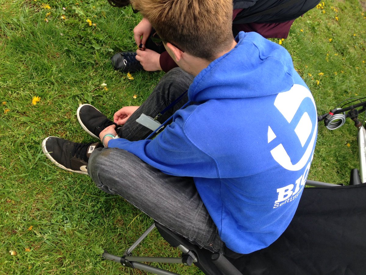 BIOSswindon's tweet photo. Shaun teaching a young person how to tie shoelaces at today van session. https://t.co/ZQD4NcrO79