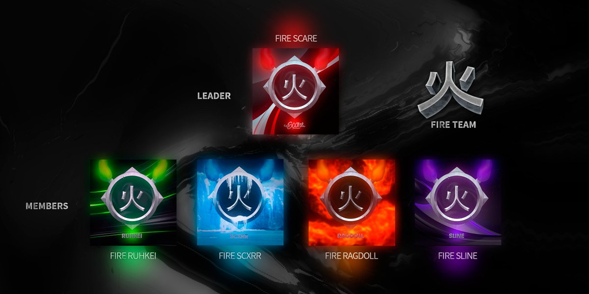 _FireTeam's tweet image. FIRE TEAM
O F F I C I A L   R O S T E R
&amp;gt; goo.gl/cT8cX6