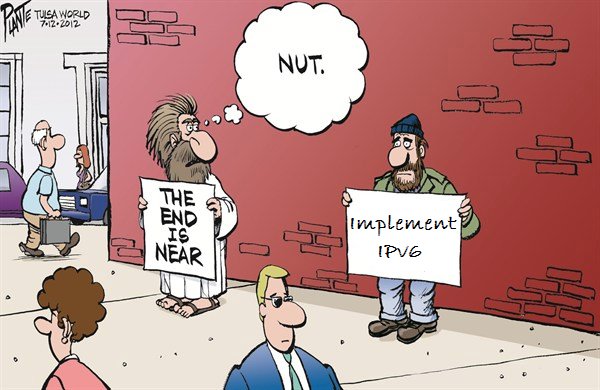 As seen in email. Love that I have a team with a sense of humor. ;) #IPv6 #humorFTW