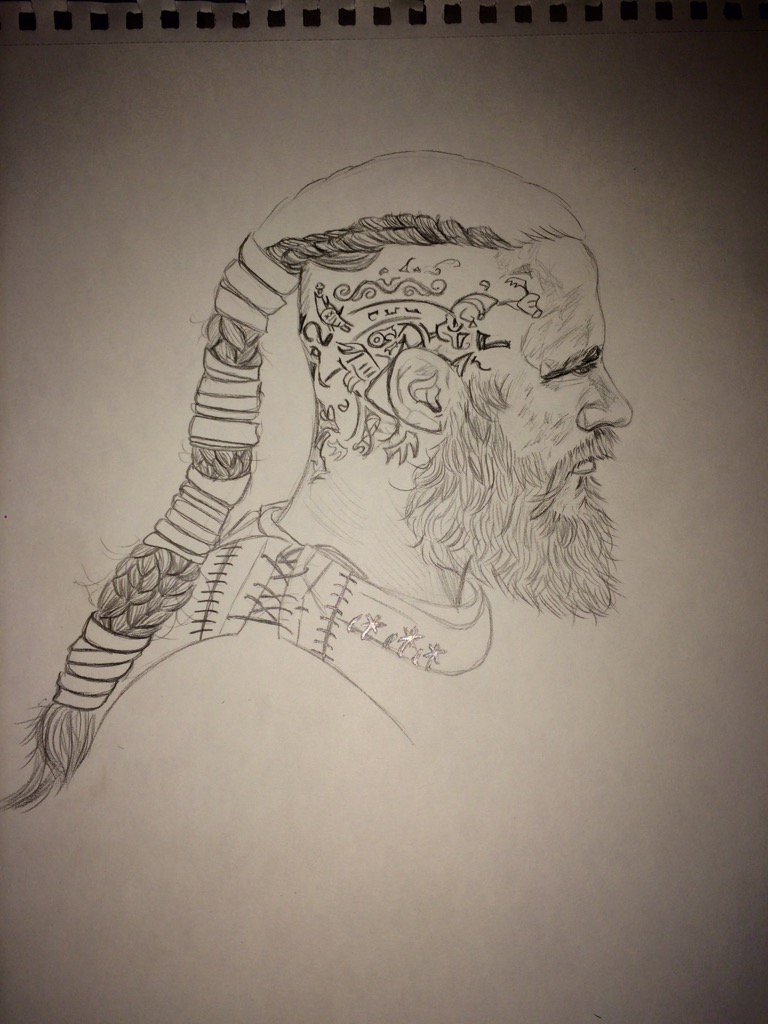 Repakalle's tweet photo. Ragnar #inprogress #art https://t.co/J8WYXpvyjR