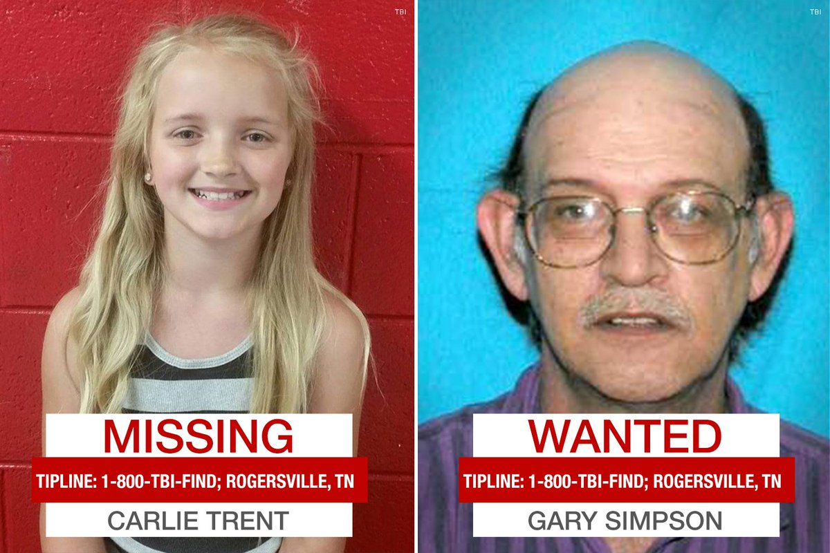 NancyGrace's tweet photo. PLS RT: @TBInvestigation still searching for 9-year-old Carlie Trent and non-custodial uncle. Spread the word! https://t.co/7X7DGNeghW