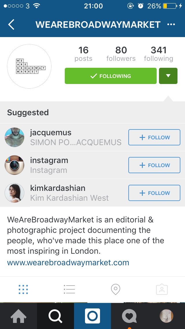 Don't forget and join us on <a href="/instagram/">Instagram</a> ! We are there, together with <a href="/KimKardashian/">Kim Kardashian</a> &amp; <a href="/jacquemus/">JACQUEMUS</a> 
#people of #london