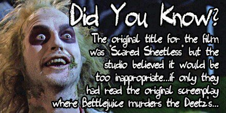 #nerdweek The original screenplay for #beetlejuice was much darker. Take a listen buff.ly/1T7TDZO #comiccon