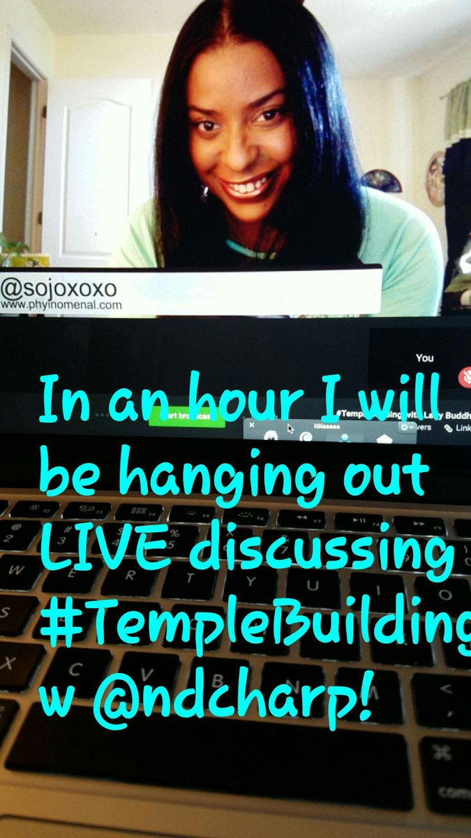 blackgrlhealing's tweet image. It's about to go down! #TempleBuilding with @ndcharp! Visit phyinomenal.com for info! #SelfCareIs