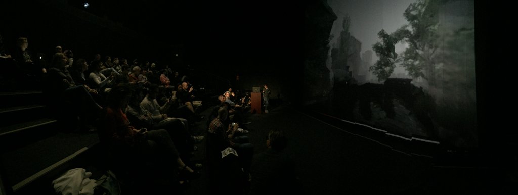 Eduardo gives us a VR tour of Makoko 2036 in this morning’s final presentations from our worldbuilding class.
