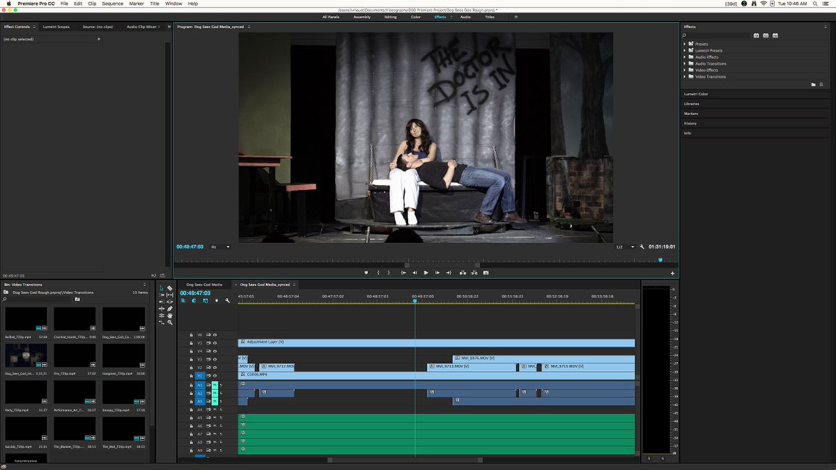 GlassCanvasPro's tweet photo. Editing video of @FnCSTage's "Dog Sees God." Thank goodness for those lowlight capabilities #a7sii #mirrorless #Sony https://t.co/YX6OID3CEu