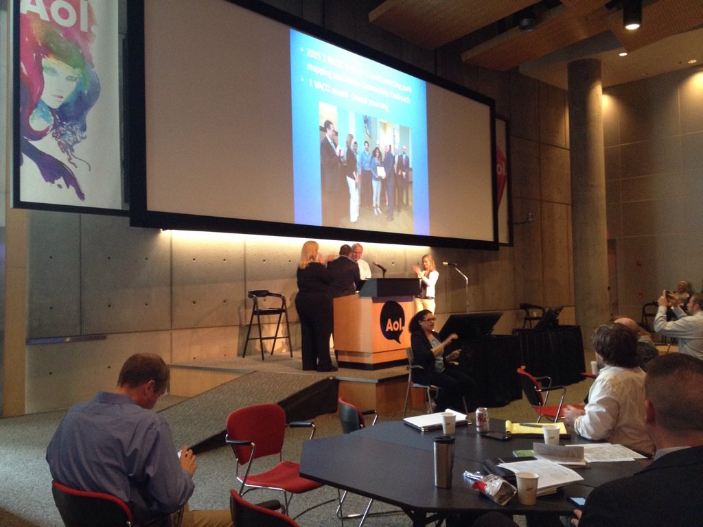 LoCoGISForum's tweet photo. . @Esri, honoring @LoudounMapping's Larry Stipek for 27 years of service. https://t.co/69OllrrcRS