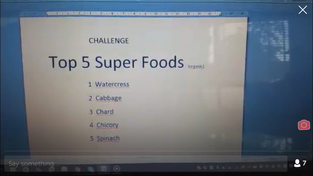 WeOwnOurHealth's tweet photo. .@WeOwnOurHealth on #Periscope: #WOOHCHALLENGE Day 7🍏🍒Nutrition Week Challenge 🍒🍏#save #… https://t.co/bKrtr4HkVw https://t.co/RnmqOj7MeJ