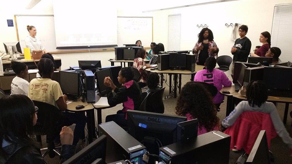 girlzfortech's tweet image. Mrs. Sabrina Tucker, an Executive who is on the frontline in her community planting seeds. #girlsfortechnology