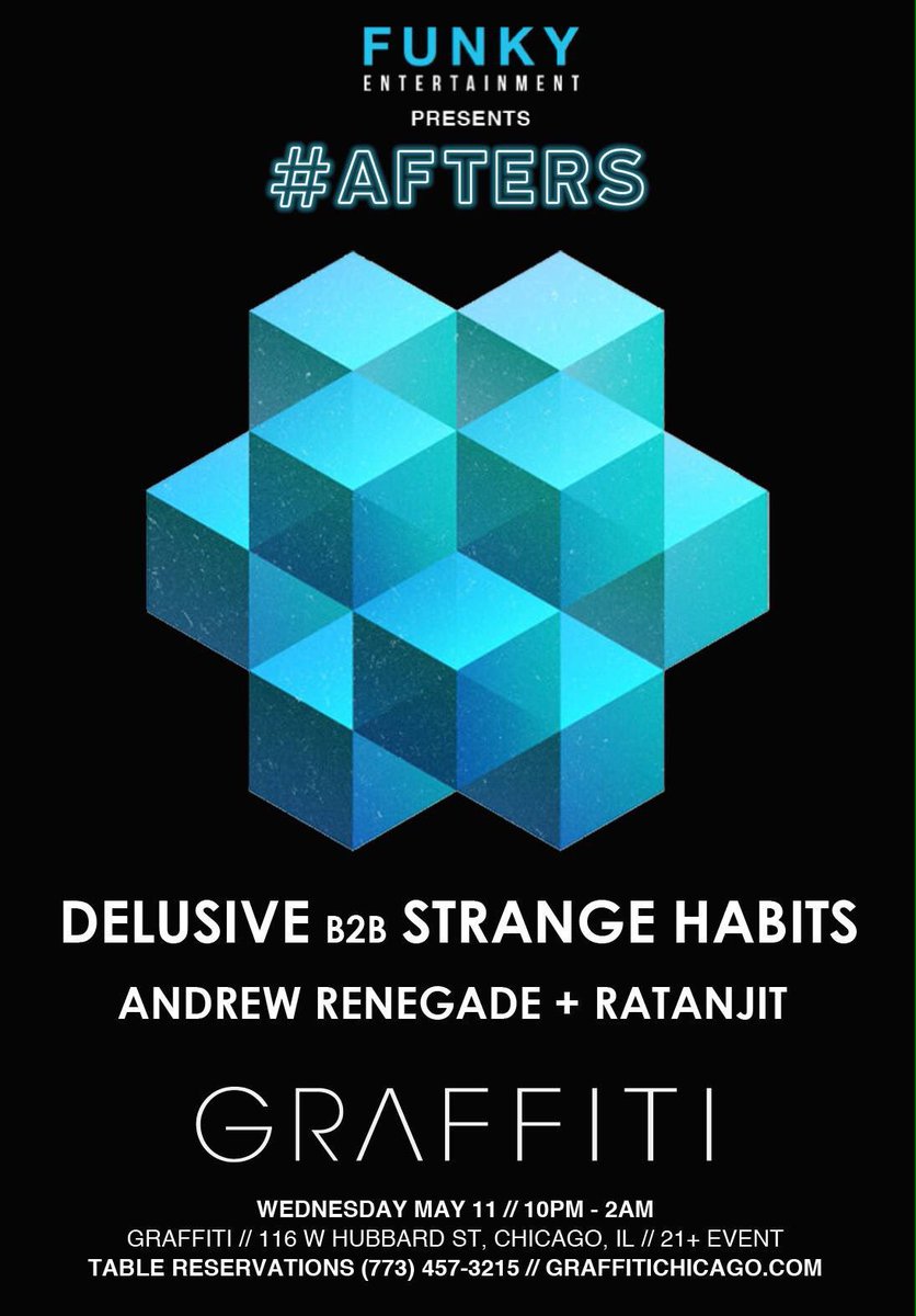 FunkyEntChicago's tweet photo. Wed May 11 we doing a #trance night @graffitichicago ! Pass is "Funky Ent" #trancefam #chicago #progressivetrance https://t.co/z3tUw75sbL