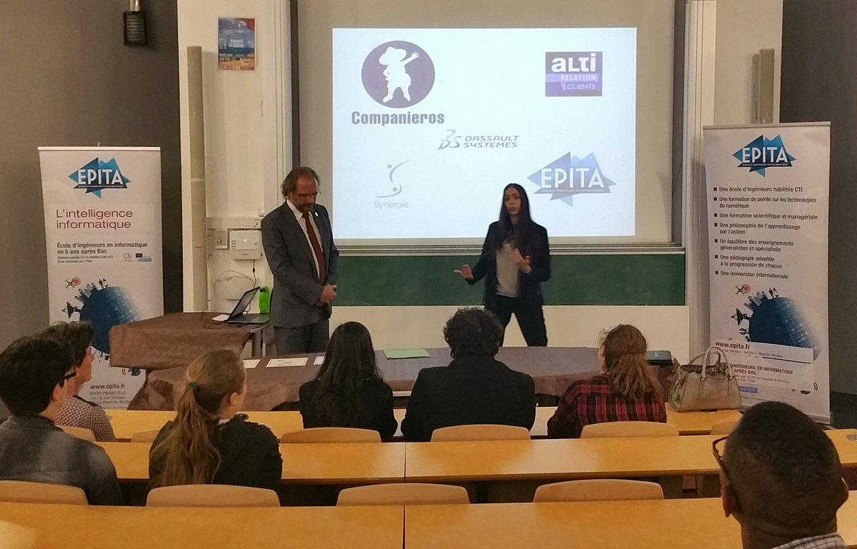 LTrebulle's tweet photo. Remise des diplômes aux étudiants @EPITA ayant suivi les cordées de @Companieros #handicap #mixite #RSE https://t.co/FOCEMUtC3U