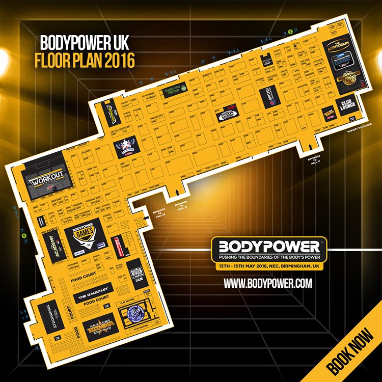 BodyPowerExpo's tweet photo. Check out the Bodypower 2016 floorplan! What areas are you looking forward to visiting? https://t.co/NWNHorEivX
