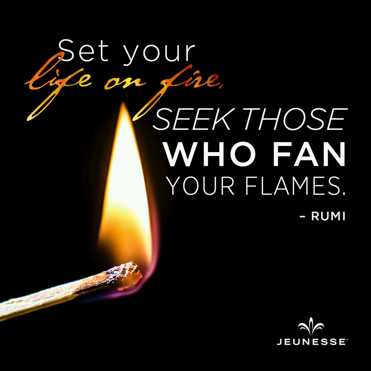 JCrownerz's tweet photo. Set your life on fire. Seek those who fan your flames.
Rumi https://t.co/S3IOZ0CijC