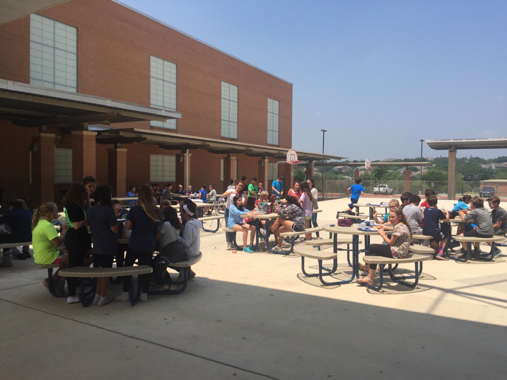 Enjoying the beautiful weather after our second day of testing #PantherFamily