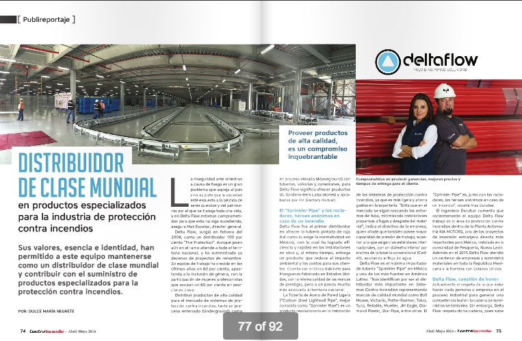 RContraincendio's tweet image. Conoce a #Deltaflow, su historia y servicios en este publireportaje. ow.ly/dh1E3004OZk