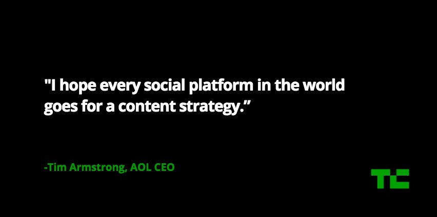 AOL CEO believes social platforms can help generate a ton of revenue for media companies #TCDisrupt