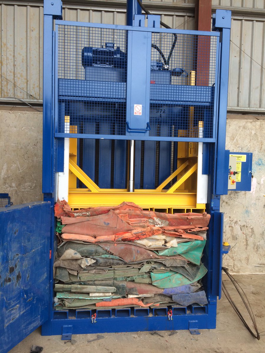 Our Mill Size Baler installed for a recycling centre this week. Sturdy, reliable, safe and cost effective 💷♻️