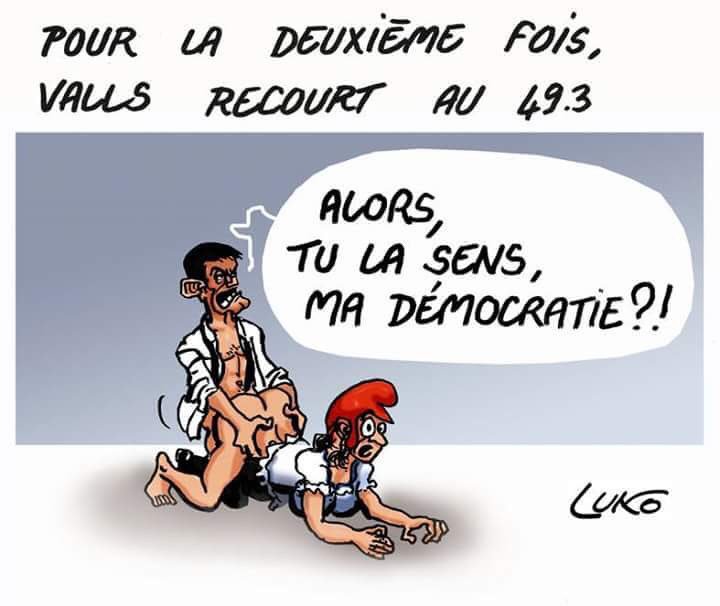 GoldObraquemard's tweet photo. Le 49.3 #LoiTravail #Valls #Hollande #NuitDebout #VallsDemission https://t.co/zlgvptF1M1