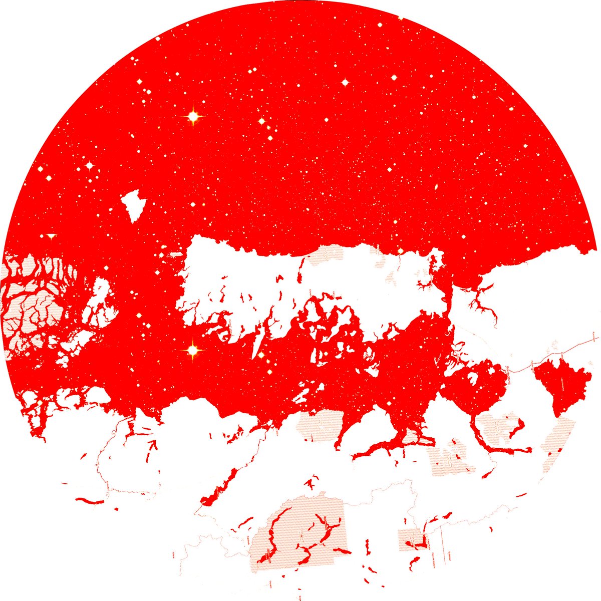 crisgeoart's tweet photo. You can't kill the stars. Fuerza Chiloé! #Chiloe #ChiloeResiste #chile #mapa https://t.co/H6IiDeL6dO