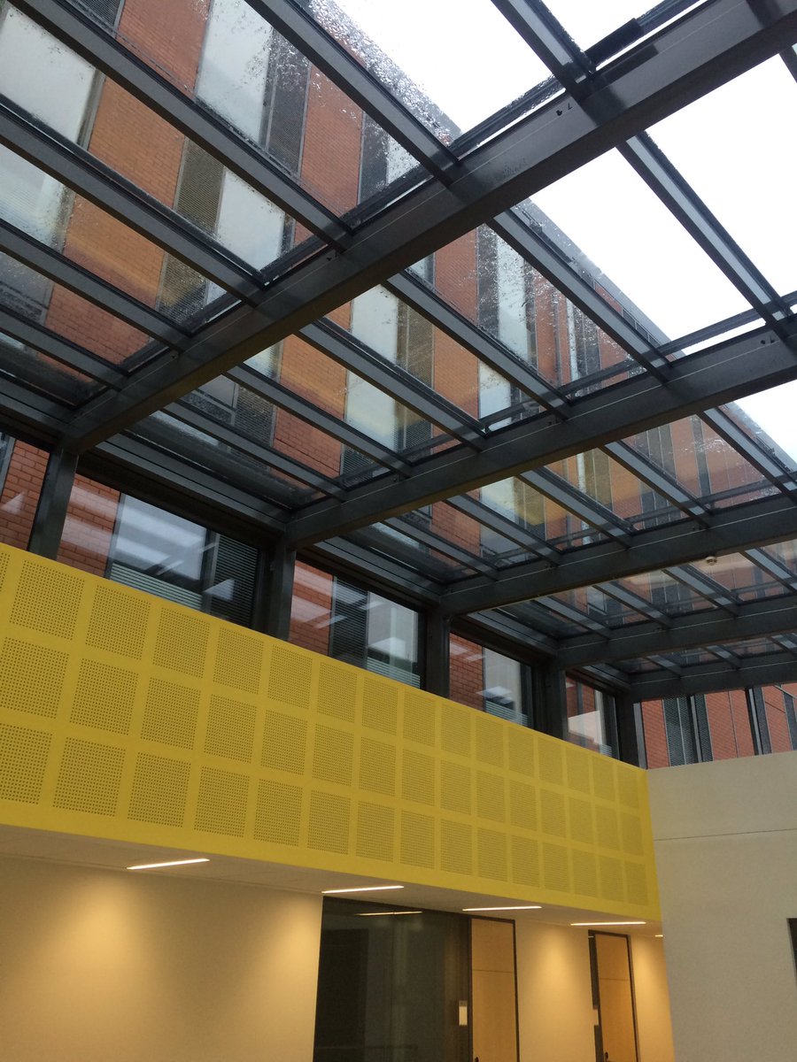 Lots of natural light is key to the energy efficiency of the <a href="/UOLtweets/">Leicester University</a> Centre for Medicine #construction