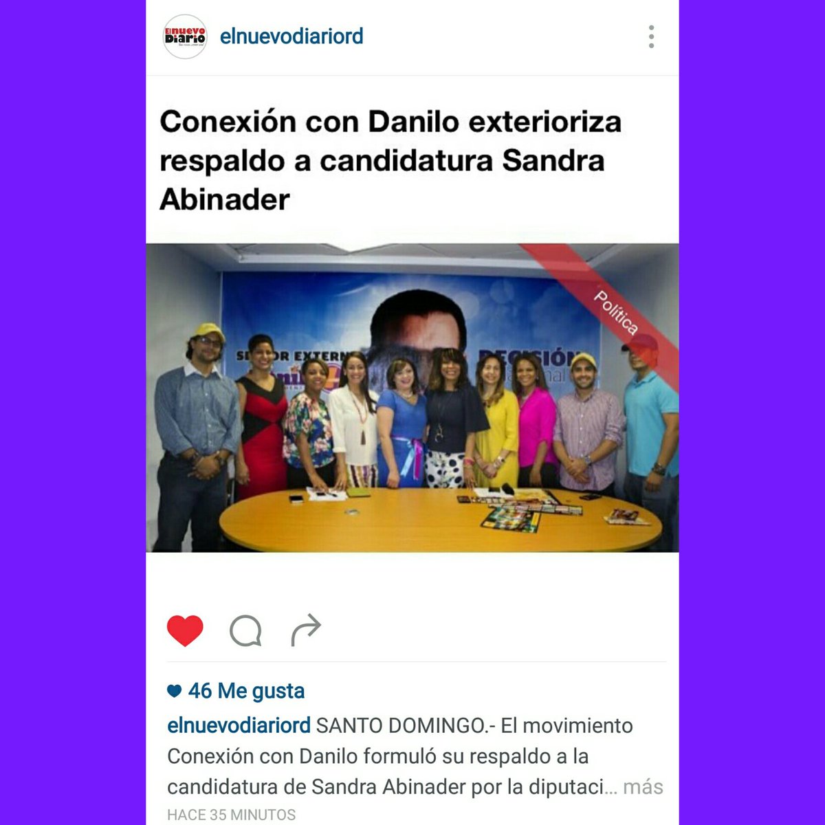 Cada vez son más los movimientos que apoyan al proyecto que representa la voz de la circunscripción <a href="/AbinaderSandra/">Sandra Abinader</a>.