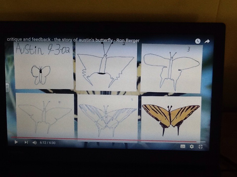 Park_Class's tweet photo. Park Class have been learning how to critique  through helpful &amp; compassionate feedback #austinsbutterfly #progress https://t.co/WSippk7Kou
