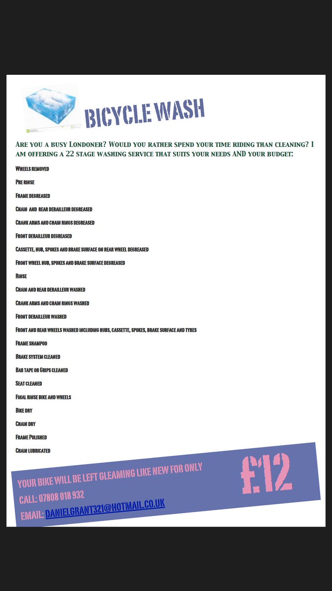 Pitstopcycles's tweet image. A rainy day.... that sucks! Don't wash your own bike let me take care of that!