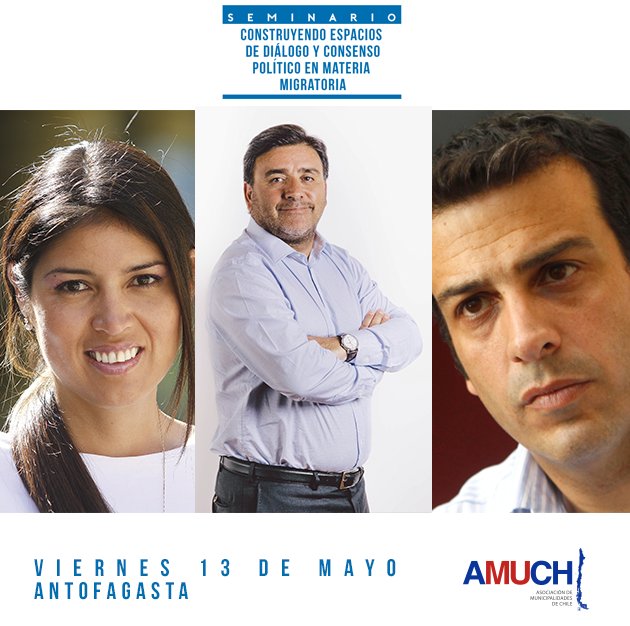 [VIERNES 13] Seminario de #Migración en <a href="/muniantof/">Antofagasta</a> @karen_rojov <a href="/mario_olavarria/">Mario Olavarría R.</a> <a href="/RodrigoDelgadoM/">Rodrigo Delgado Mocarquer</a>
