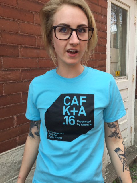 Sweet t-shirts donated by <a href="/CivilianPrintCo/">Civilian Printing</a> - you guys rock! #cafka16