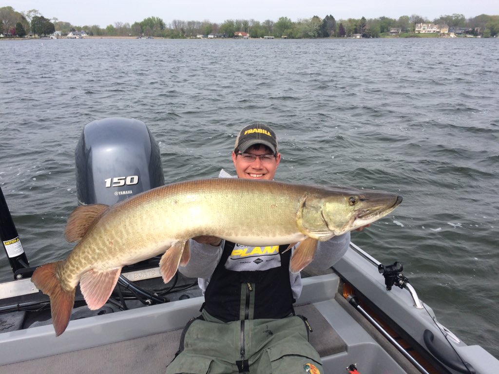 MuddyAdventure's tweet photo. First fish in the new boat.... #MuddiesMuskies https://t.co/3QpqqqaoEv