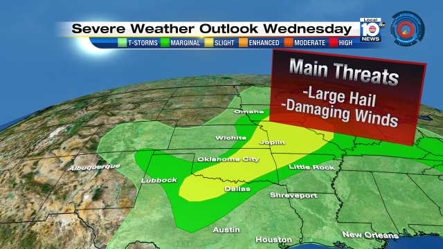 Severe weather could strike parts of the plains and midwest again tomorrow. https://t.co/6yDX39WMAj