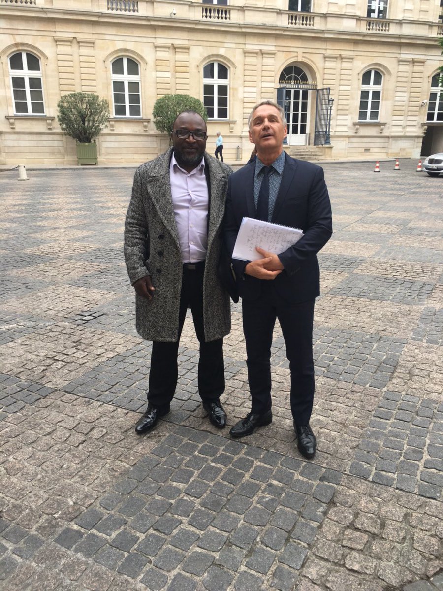 ToniXerri's tweet photo. Audition de Bertrand Amoussou au Sénat en compagnie du Député @PatrickVignal ds le cadre de la mission sur le MMA https://t.co/nie0sG5Suu