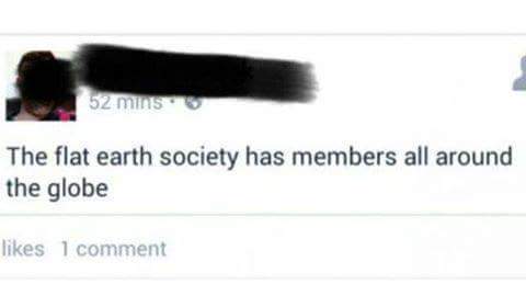 the flat earth society globe