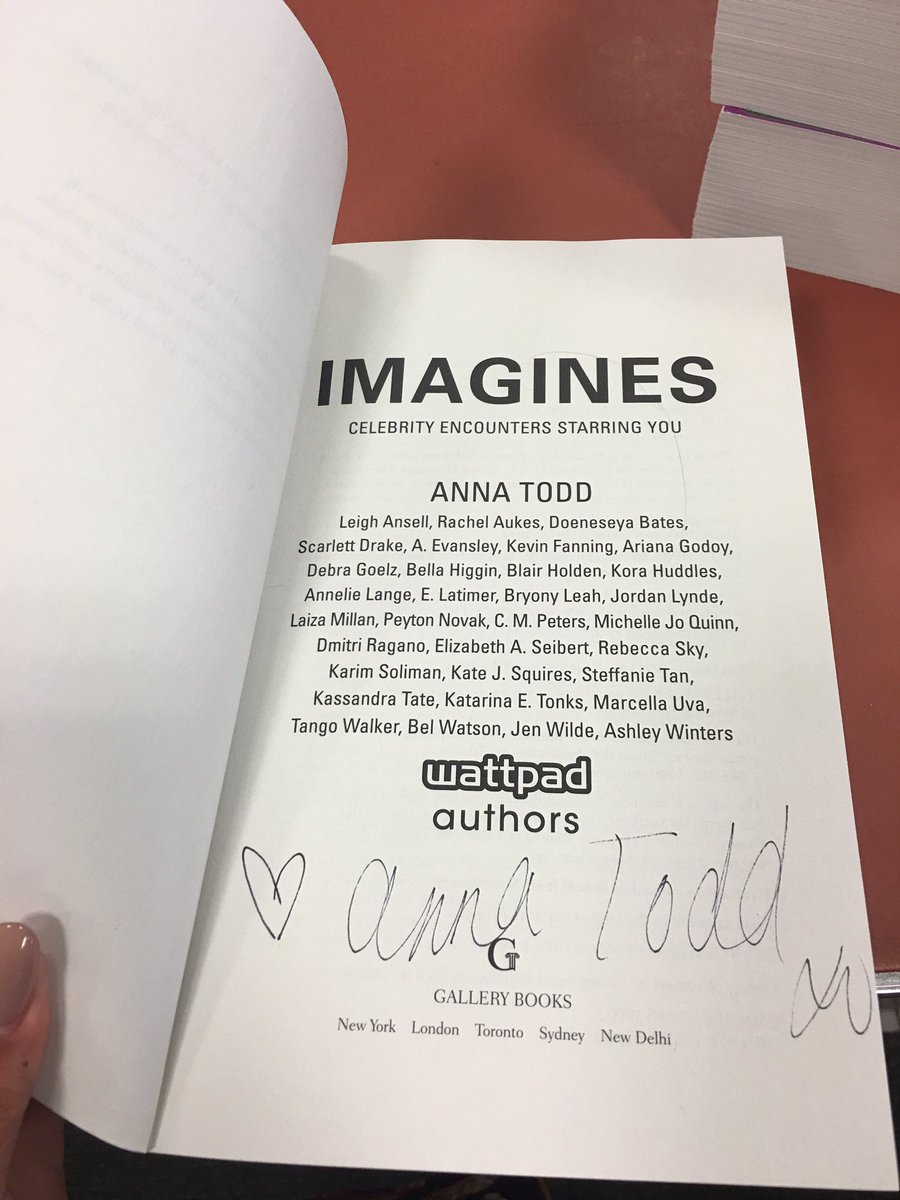 Anna Todd On Twitter I Signed Some After Series Imaginesbook