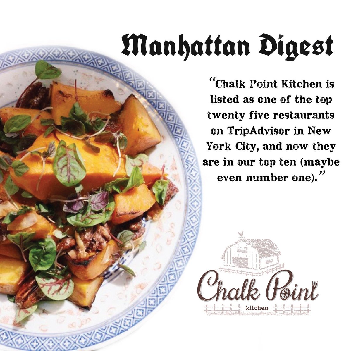 indieFORK's tweet photo. @ManhattanDigest rating @ChalkPointNYC the top ten, maybe even number one restaurants in new york city https://t.co/zDwEe969eE