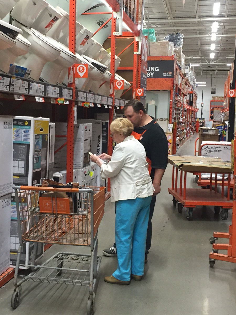 The AIM  conducts a PK while the project coordinator takes care of our customers in the Bowie MD.store. Good stuff!