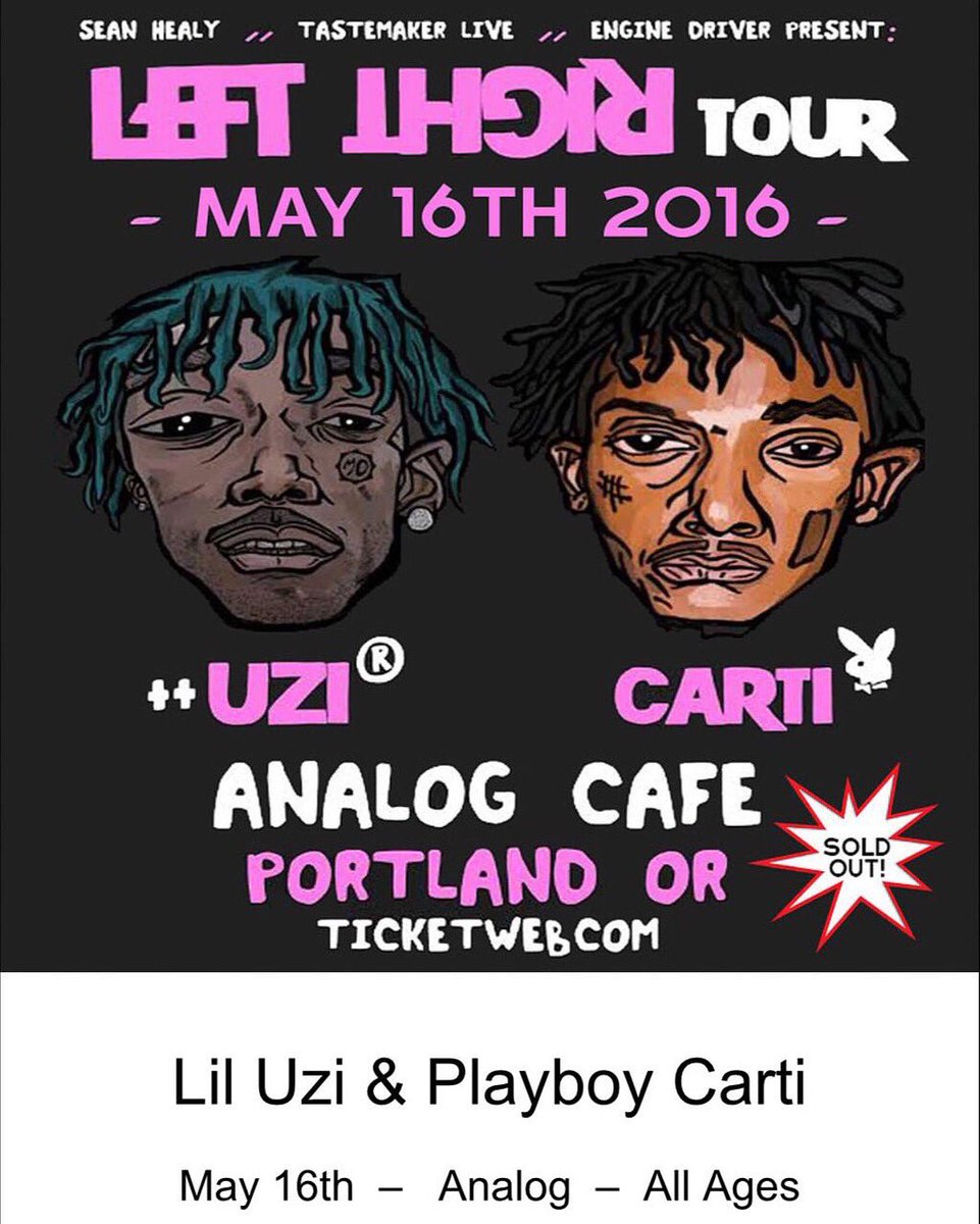 ItsMeNateG's tweet photo. This Mondayโผ๏ธ #DG performing live w/ @LILUZIVERT X @cartierhoe @AnalogPortland #LeftRightTour #SoldOutBoyz ๐๐ค๐ฟ๐ฅ https://t.co/B7rkfIy0NA