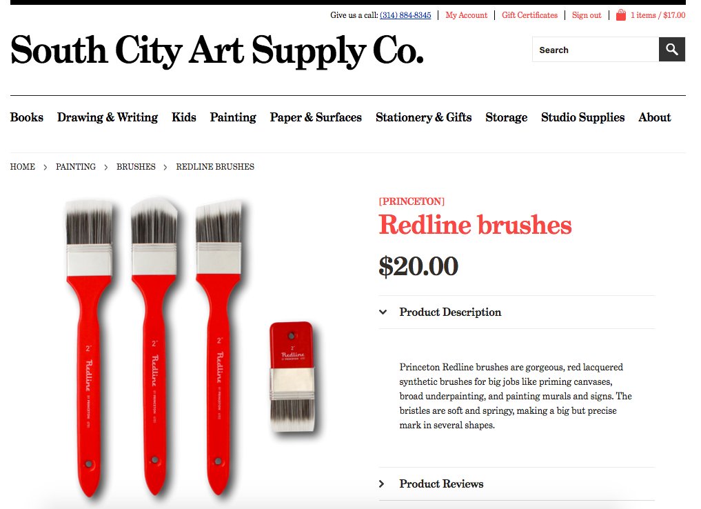 Big news: we just launched our web store, shop.southcityart.com. 900+ products for shipping or in-store pickup.