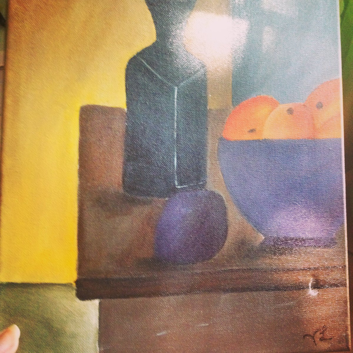 LeakeVictoria's tweet photo. Someone damaged 2 painting of mine at an antique shop. Some people just don't appreciate art. #damagedart https://t.co/4V5frhD0Oo