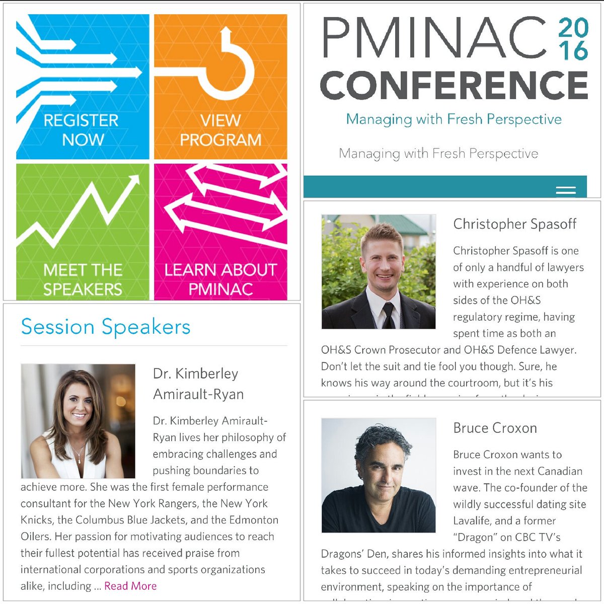 ohslawyer's tweet photo. Excited to share my industry insight at #PMINAC2016 along w/these and other great speakers! #yeg #managementevents https://t.co/wzkxj5YrEB