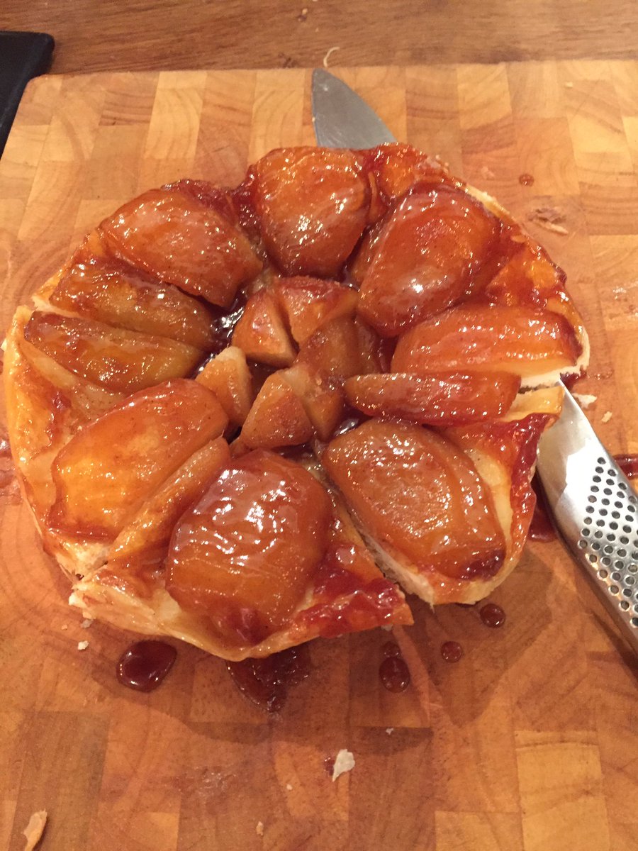 christine_all's tweet photo. And a fabulous tart tatin to finish our #domainesott #cookott @foodat52 what a fabulous evening! https://t.co/jUxWXNLsuC