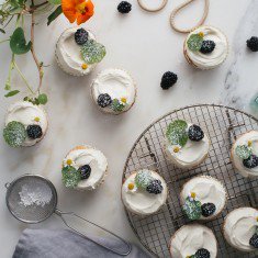 Honey Cupcakes with Chamomile Buttercream, A Cozy Kitchen ift.tt/1T4oCR9