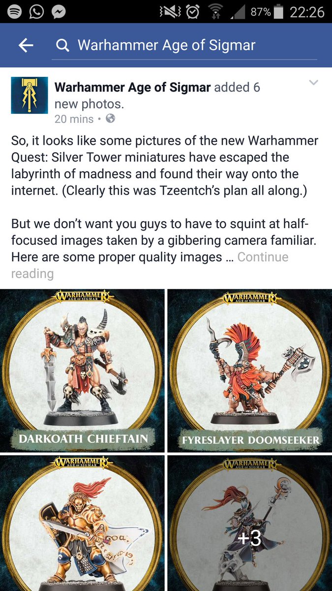 NottsGW's tweet photo. Every body is hyped as it is with the release of WarhammerQuest and then this gets dropped out! #screaminginside https://t.co/MfG37j9IoF