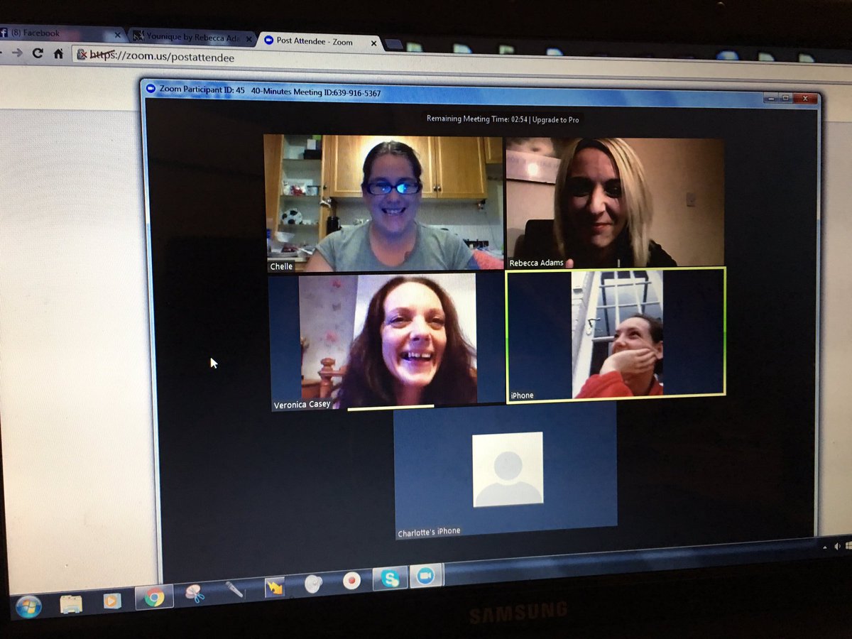 rebeccaadams187's tweet photo. Tonight's Zoom Call #team #Zoom #connections #opportunityclass #Younique #makeup #planning https://t.co/L6pfuJ5oFH
